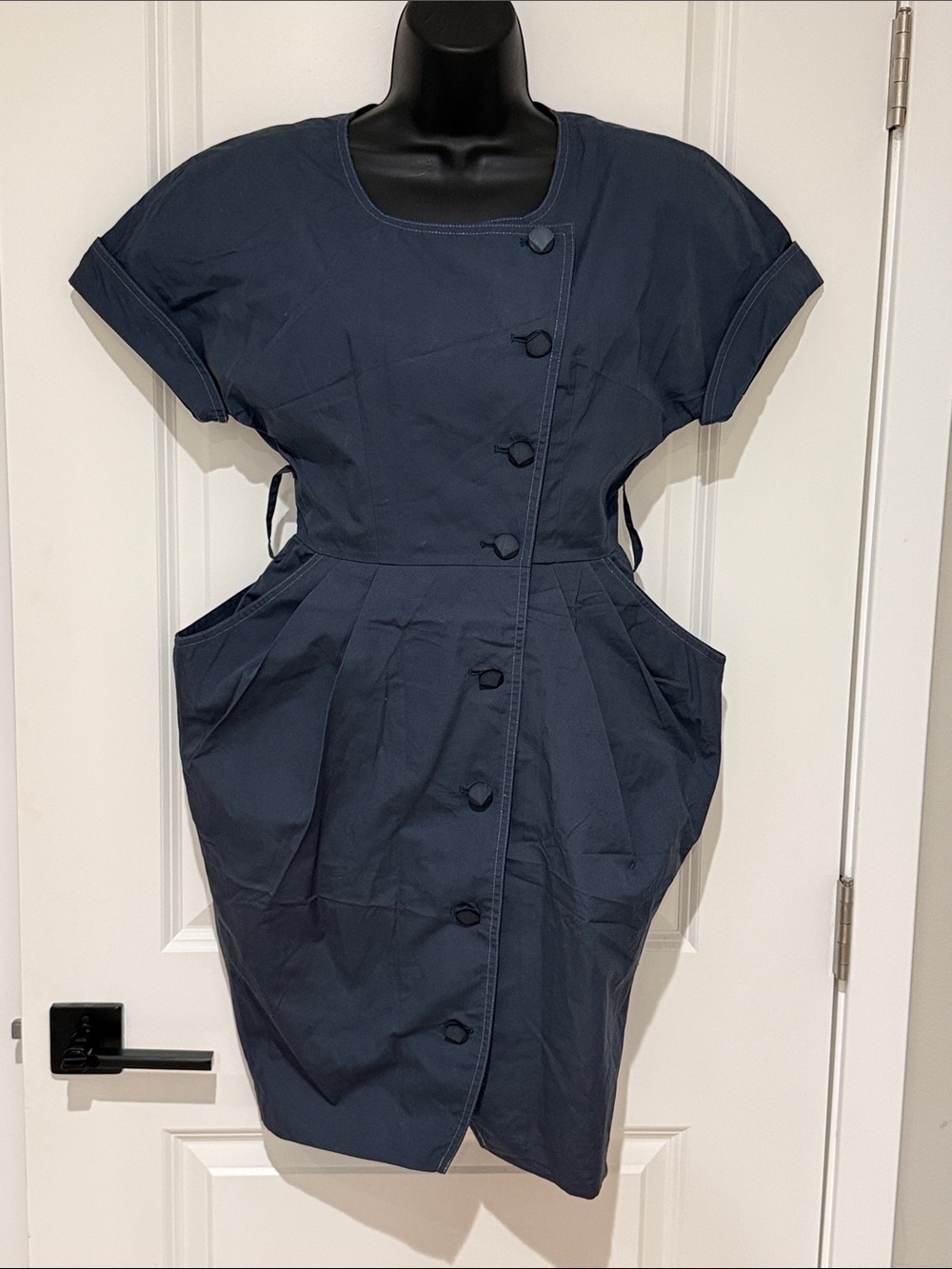 Weasel-Moat Button Down Dress